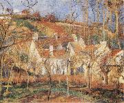 Camille Pissarro Red Roofs painting